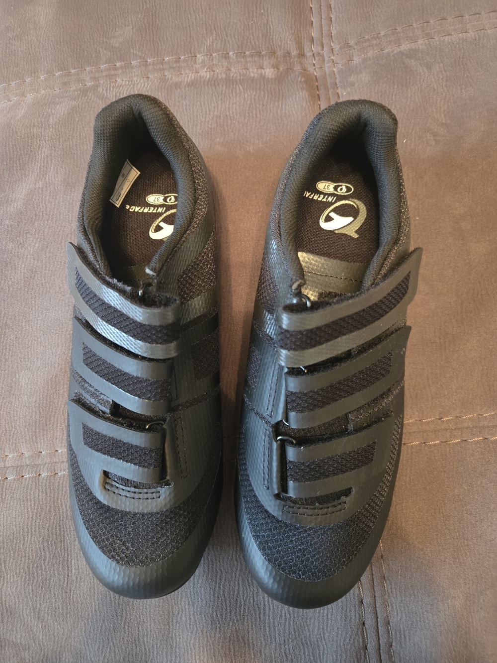 Pearl Izumi Black Athletic Velcro Cycling Shoes